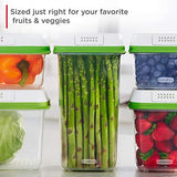 Rubbermaid FreshWorks Produce Saver, Medium Produce Storage Container, 7.2-Cup