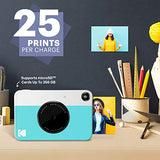 Kodak Cámara Digital de impresión instantánea (Azul) Impresión a Todo Color en Papel Fotográfico Zink 2 x 3 Pulgadas Papel Adhesivo– Imprime Recuerdos al Instante