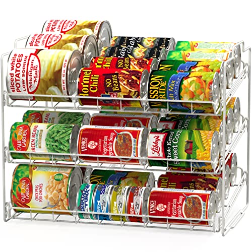 Organizador apilable para latas, color blanco