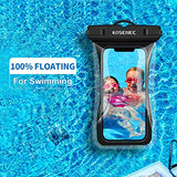 Funda impermeable para teléfono celular, flotante, IPX8, impermeable, bolsa seca para iPhone 13 Pro Max Mini 12 11 SE XS XR 8 Galaxy hasta 6.9 pulgadas, para playa, buceo, surf, esquí (paquete de 2)