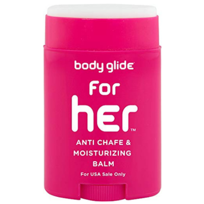 Cuerpo Glide para ella 42.5 gram anti Chafe Bálsamo, Rosado, 1.5oz